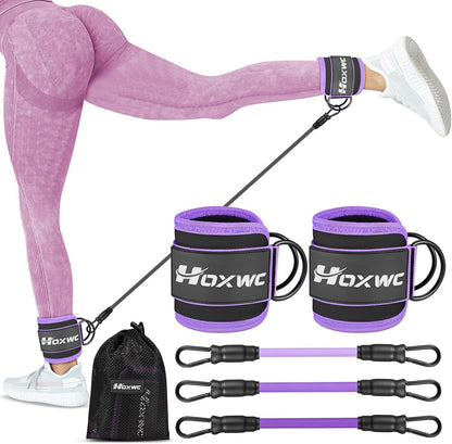 Ankle Resistance Bands with Cuffs, Leg & Booty Workout