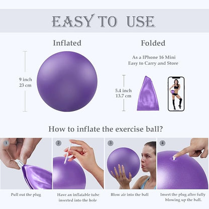 Soft Mini Pilates Yoga Ball, Small Exercise Ball